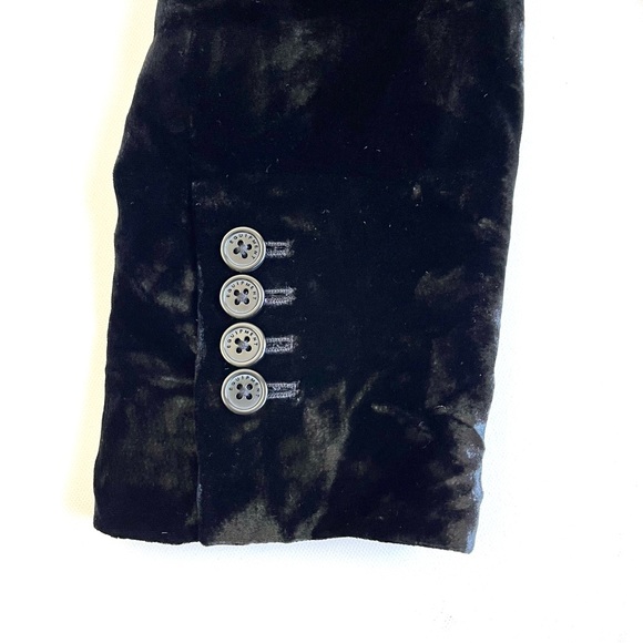 NWT Equipment Black Octava Silk-Velvet Tuxedo Mini Dress - Picture 7 of 8